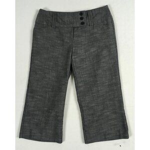 Tracy Evans Limited Women Capri Dress Pants Size 5 Gray Mid Rise Boot Cut Pocket